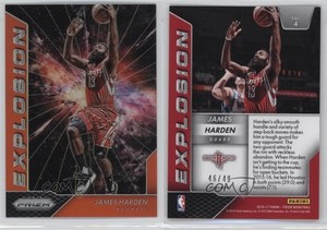 2016-17 Panini Prizm Explosion Orange Prizm /49 James Harden #4