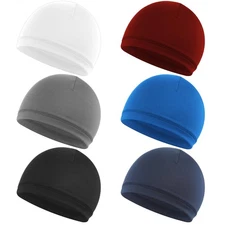 Beanie Soft Men's Skull Caps Lightweight Hat Stretchy Helmet Liner Headwear