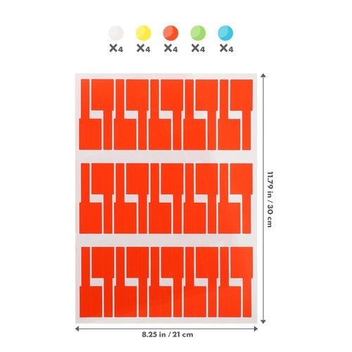 20 Sheets/600pcs Etikettenaufkleber Für Netzwerkkabel Schnurmarker - 第 4/12 張圖片