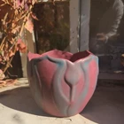 Vintage Van Briggle pottery Mulberry 5" tulip vase