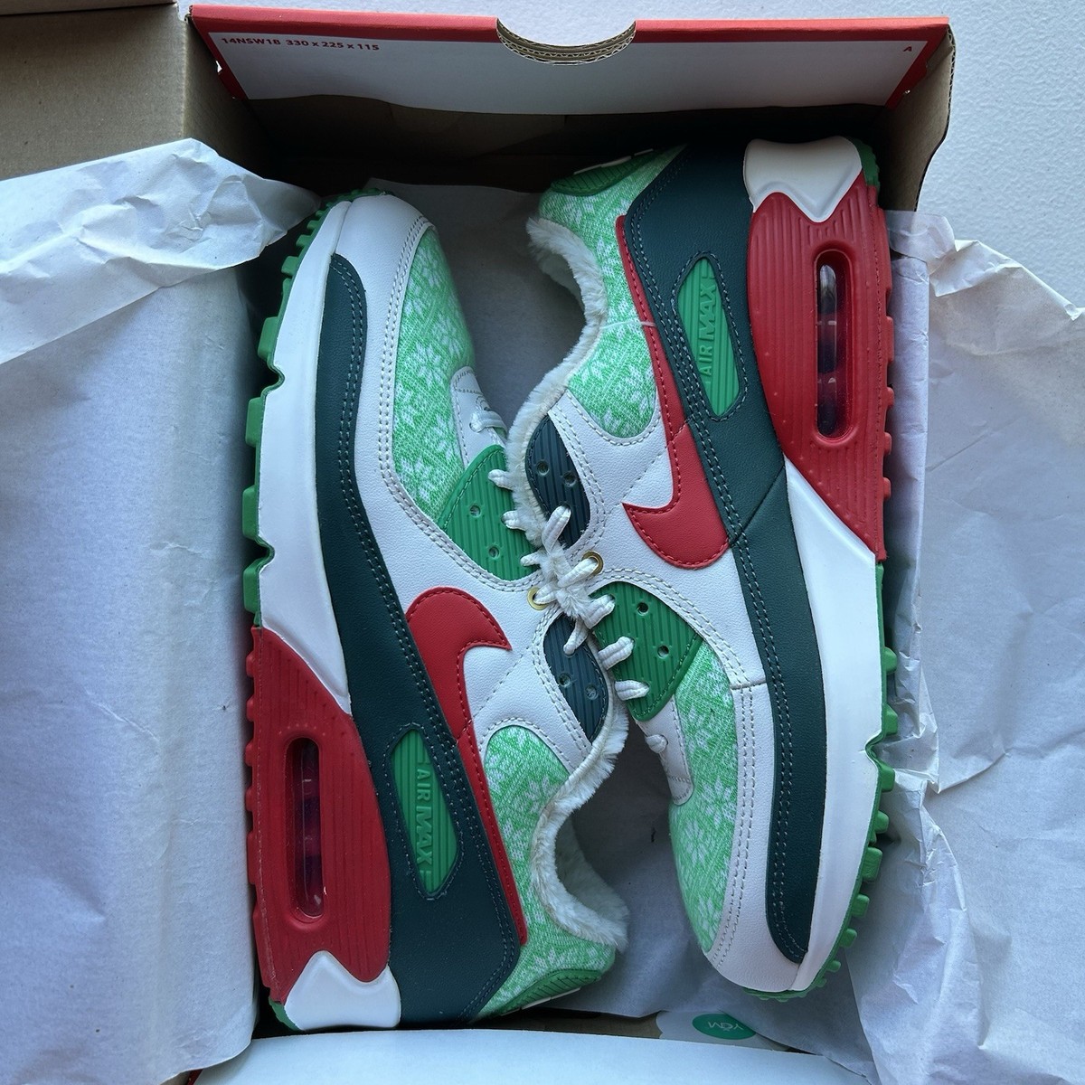 Size 10 Nike Air Max 90 Christmas Sweater for sale online