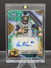 Garrett Greene, 2024 Topps Bowman University’s Best 3/15 Auto. West Virginia.