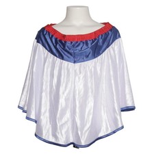 Verkleidung, Gr&ouml;&szlig;e: 134, Polyester, Wei&szlig;/Blau/Rot, Sonstiges, Satin #sRw