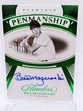 2024 Panini Flawless Penmanship Emerald Bill Mazeroski Auto /5 Pirates