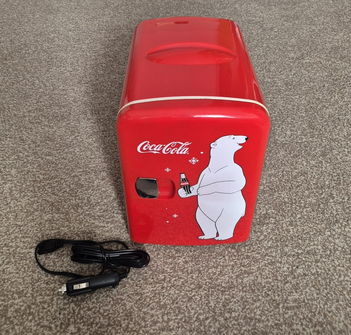 Coca-Cola Polar Bear 4L Mini Fridge, Can Portable Cooler/Warmer