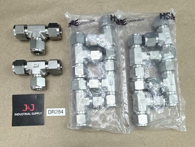 Hy-lok 316 Stainless 1/2'' Tube Compression Union Tee CTA-8-S316 || LOT OF 10 NEW