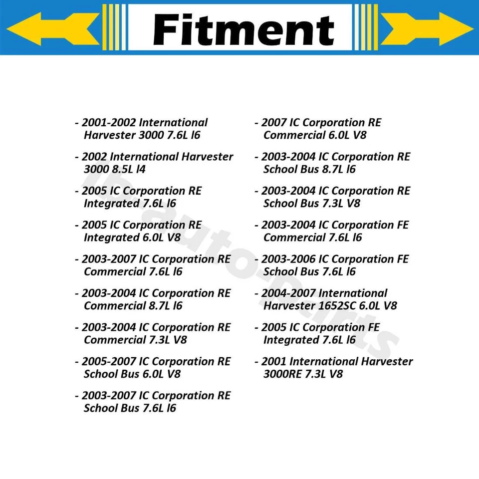 Mangueira de freio traseira esquerda 2x para International Harvester 4700LPX 7.3L 2000-2002 - Imagem 4 de 4