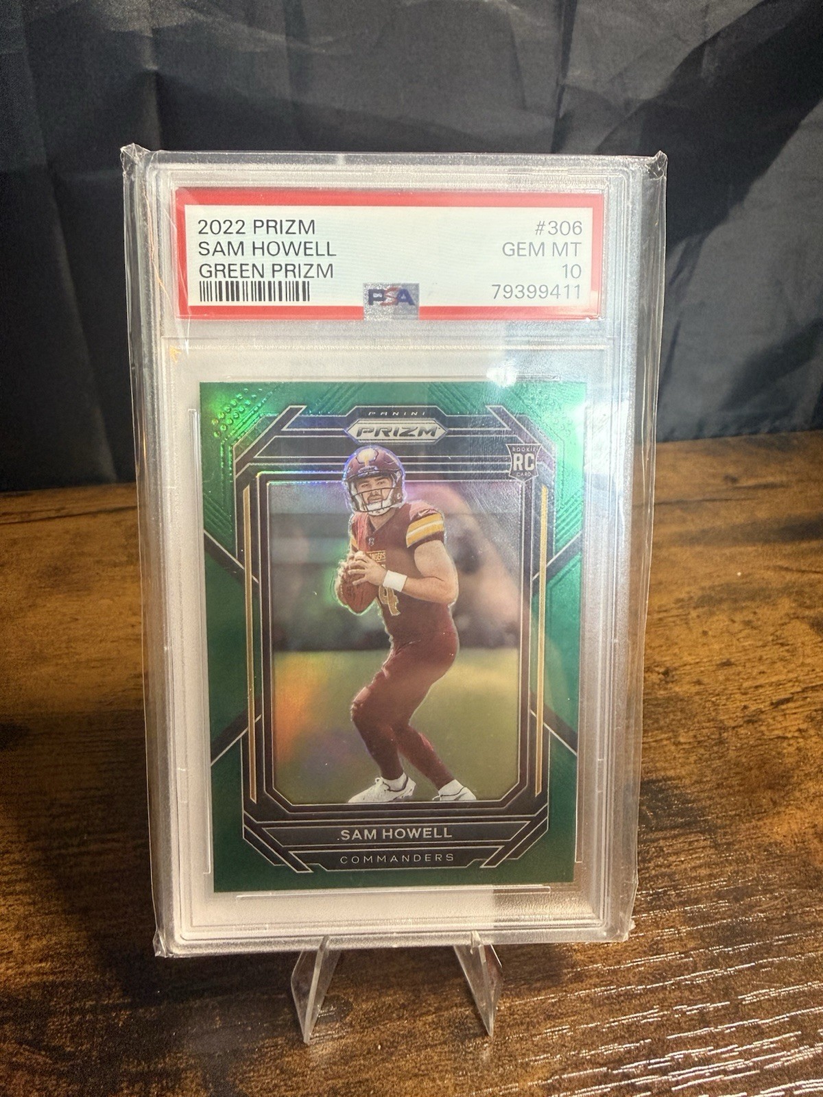 2022 Panini Prizm - Rookies Sam Howell #306 Green Prizm (RC)