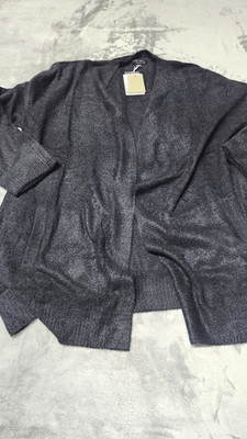 Barefoot Dreams Womens XL Black Cozychic Lite Coastline Cardigan NWT