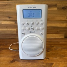 Roberts Splash Mini Portable Bluetooth DAB/FM Radio Shower White Used
