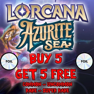 Disney Lorcana  Azurite Sea - Single cards - FOIL