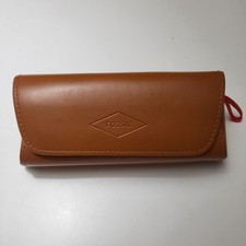 New Leather Fossil Eyeglass Case Hard Case