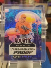 Xavier Neyens 2025 Leaf Optichrome Baseball 1/1 Pre Production Proof