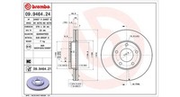 2X Magneti Marelli Bremsscheiben Vorne FüR Mazda 3 BL BK 5 CW CR19