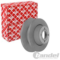 2X febi Bremsscheiben Ø280Mm Vorne Passend FÜR Audi 80