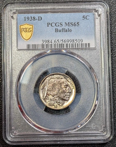 1938-D Buffalo Nickel 5C PCGS MS65 - Beautiful Toning! - Ships Free!