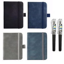 4PCS Pocket Notebooks Mini Notepad Set with Pens, Small Travel Work Journal