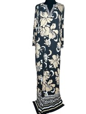 Soft Surroundings Maxi Dress Sedona Floral S Tribal Beach Casual Resort Coastal