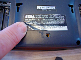 VINTAGE GAME GEAR SEGA GAME-MODEL 2110K-UNTESTED