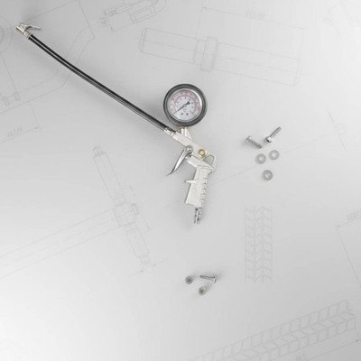 Druckluftpistole mit Manometer Digitalanzeige Reifendruckprüfer Gerät