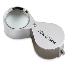 Jewellers Loupe Glass Jewellery Antiques Magnifier Hallmark Eye Lens 30x21mm