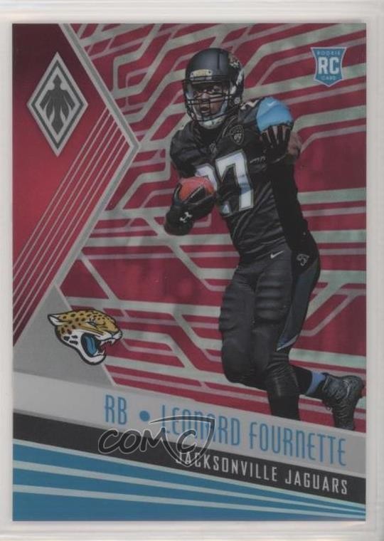 2017 Panini Phoenix Rookies Pink 136/199 Leonard Fournette #109 7l6