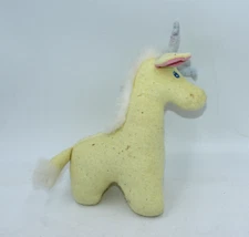 Terry Cloth Giraffe Horns Soft Toy Baby Rattle Plush 9" Yellow Lovey Main Joy