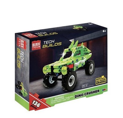 Legos Block Tech - Dino Crusher - Fits W/ All Leading Brands - 136 Pieces