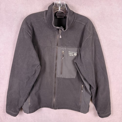Mountain Hard Wear Jacket Men L Fleece Outdoors Hiking Work Gorpcore Black