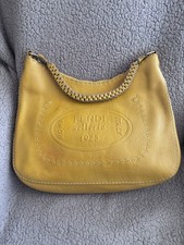 Fendi Selleria Hobo Tasche mit Logo aus Leder