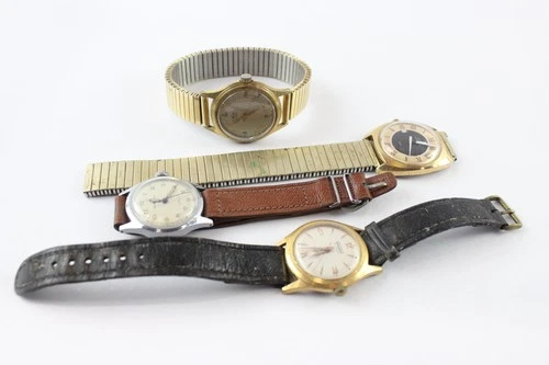 Vintage Watches Mechanical Avia Timex UNTESTED x 4