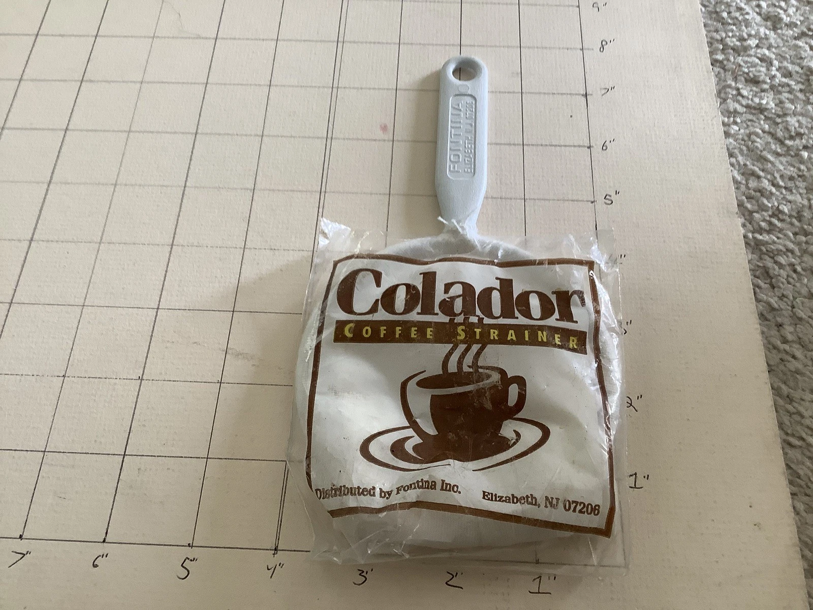 Fortina Colander / Coffee Stainer - SEALED , VINTAGE, cool