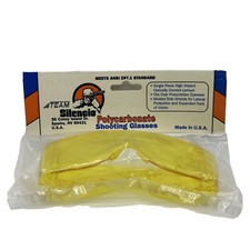 Silencio Yellow Polycarbonate Shooting Glasses Made In USA - NOS