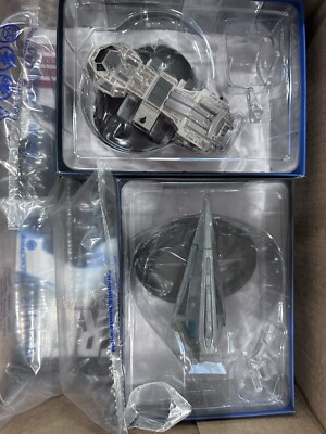 Eaglemoss Star Trek Tholian Starship & Neelix s Ship With Both Magazines MIB