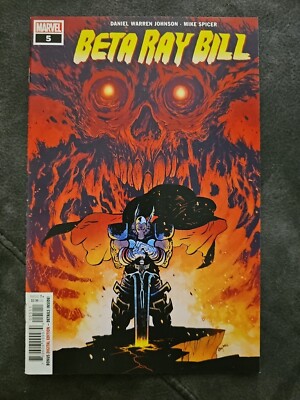 BETA RAY BILL 2021 #5 (OF 5) MAIN COVER JOHNSON Bill Vs Surtur MARVEL COMICS B&B