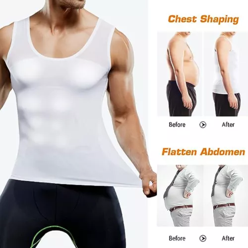 Corsetto superiore uomo miglior dimagrante body shaper trimmer controllo pancia serbatoio cintura maschio - Foto 10 di 31