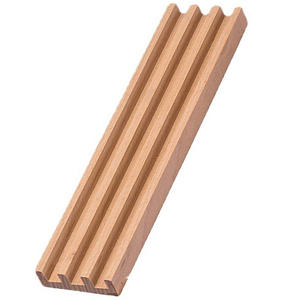 Solid Wood Domino Storage Rack with Alphabet Game Holder for Building Blocks