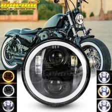 5-3/4" LED Headlight Turn Signal 5.75" For Harley Davidson Sportster XL 1200 883