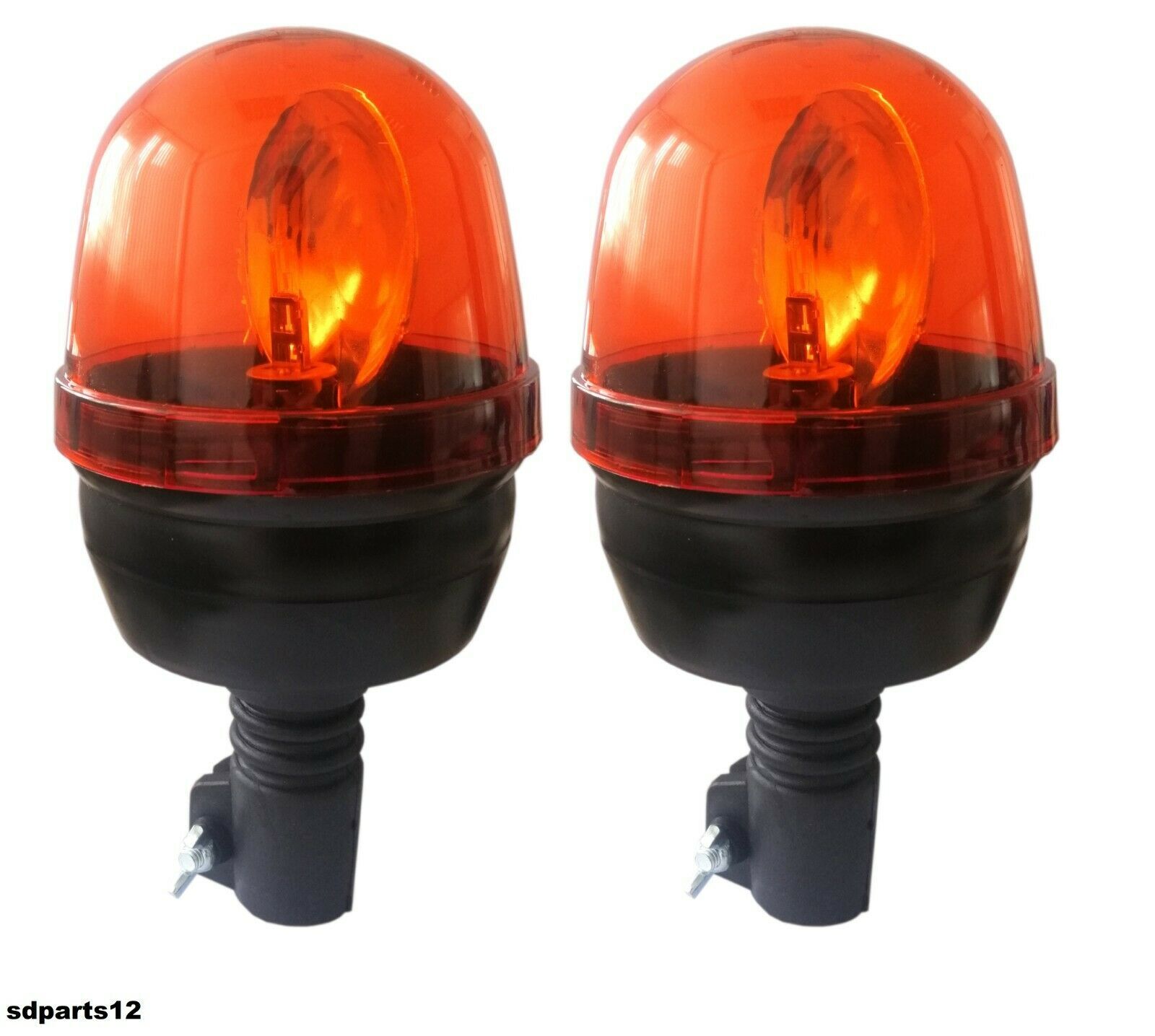 Gyrophares orange 12V flexibles pour éviter la casse sur les engins et camions
