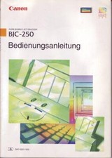 Cannon Color Bubble Jet Printer BJC-250 Instruction Manual