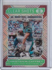 2020 Panini Illusions Clear Shots Emerald #8 Christian McCaffrey - Panthers