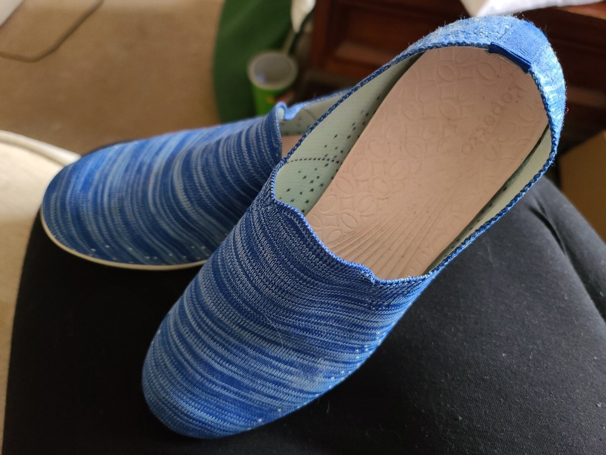 Repetto Rare Blue Stripe Shoes Size Soft Flats Comfy And