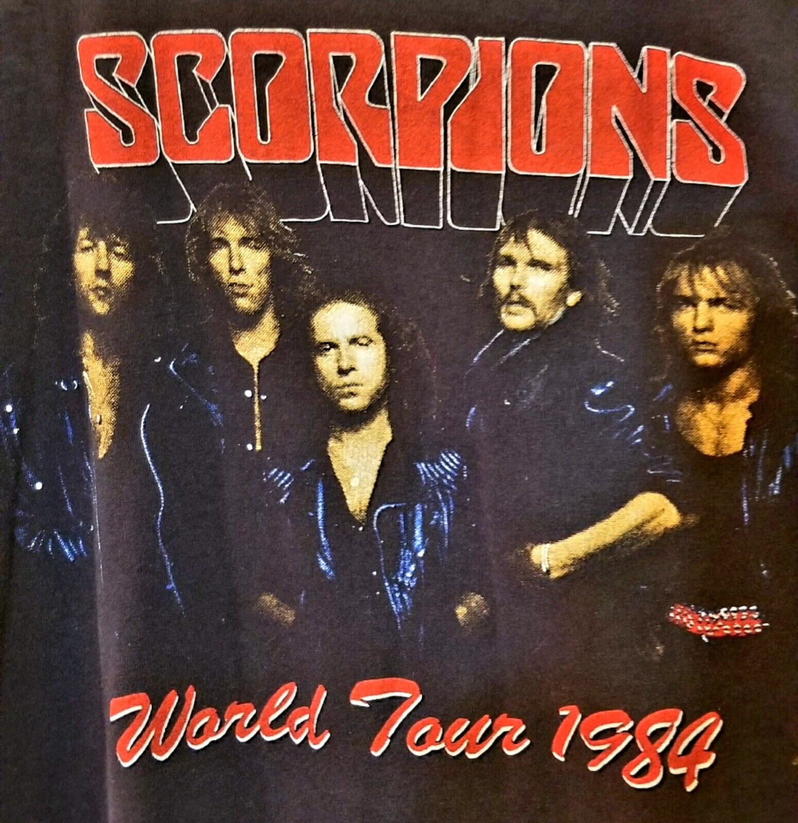 Vintage 1984 SCORPIONS  World Tour Band Shirt Sz … - image 4