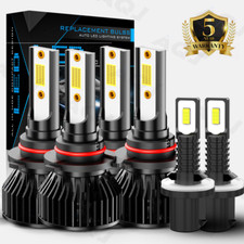 For Tahoe 2001-2006 6x Combo LED Headlight High Low Beam Fog Light Bulbs White
