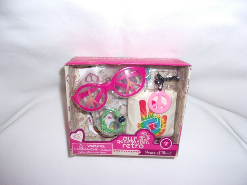 Our Generation Retro Accessory Set Peace of Mind for 18" Dolls 2015 Battat NIB