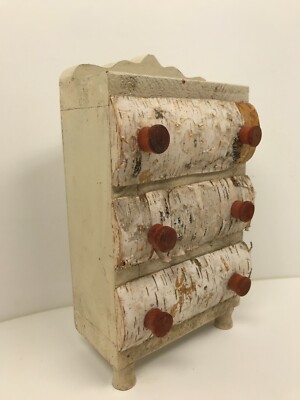 small dresser vintage Victorian Antique Butternut Chest or #30736 extension drawer slides Folk Art Vintage Handmade Wood