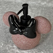 Disney Minnie Mouse Head Black and Rose Gold Soap/Lotion Dispenser