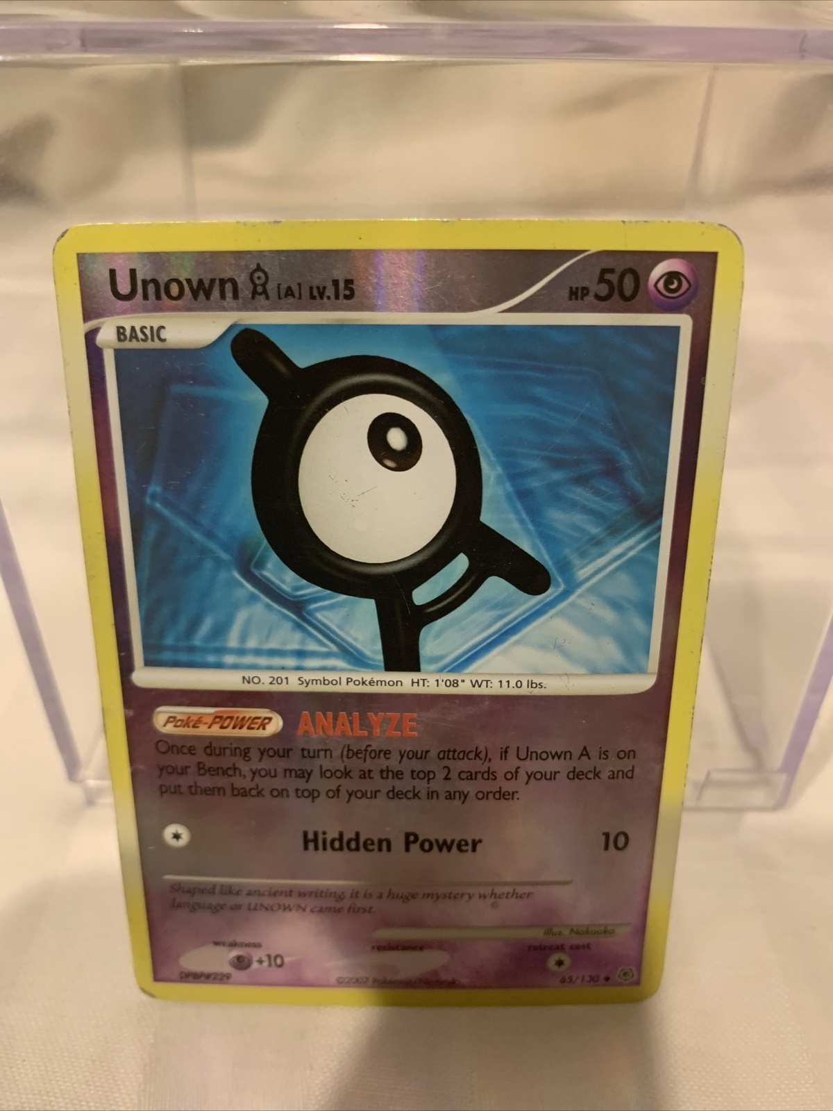 Pokemon Card Unown 65/130