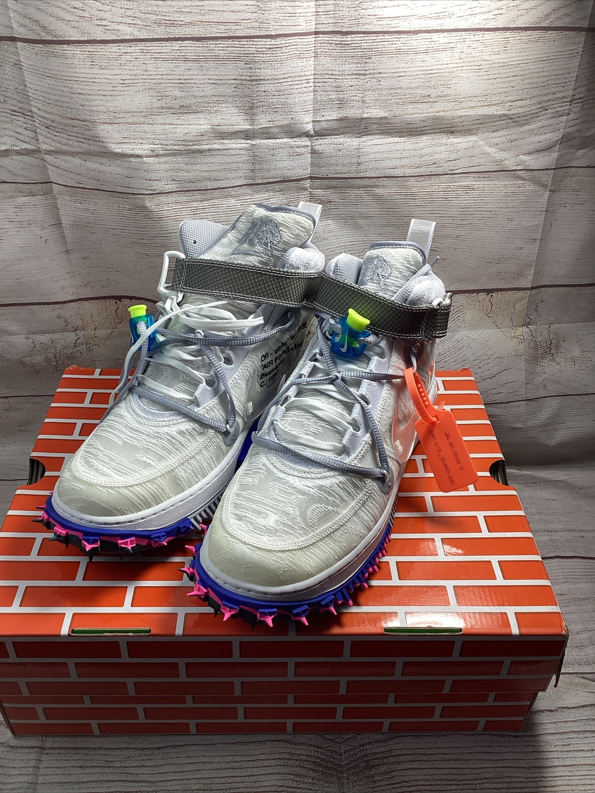 OFF WHITE X NIKE Nike Air Force 1 Mid x bianco sporco uomo bianche taglia 11 DO6290 100 NUOVE DS