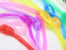 50 Meter Mixed Transparent Color 2mm PVC Hollow Tubing Cord Cover Memory Wire